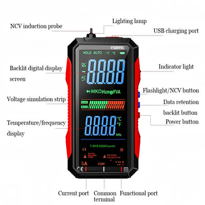 Fully Automatic TRMS 6000-Count Digital Multimeter
