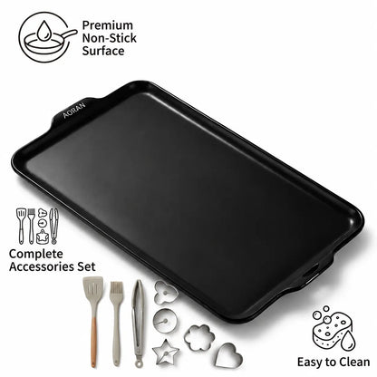AORAN Ceramic Baking Pan, Teflon-Free Non-Stick Oven Tray