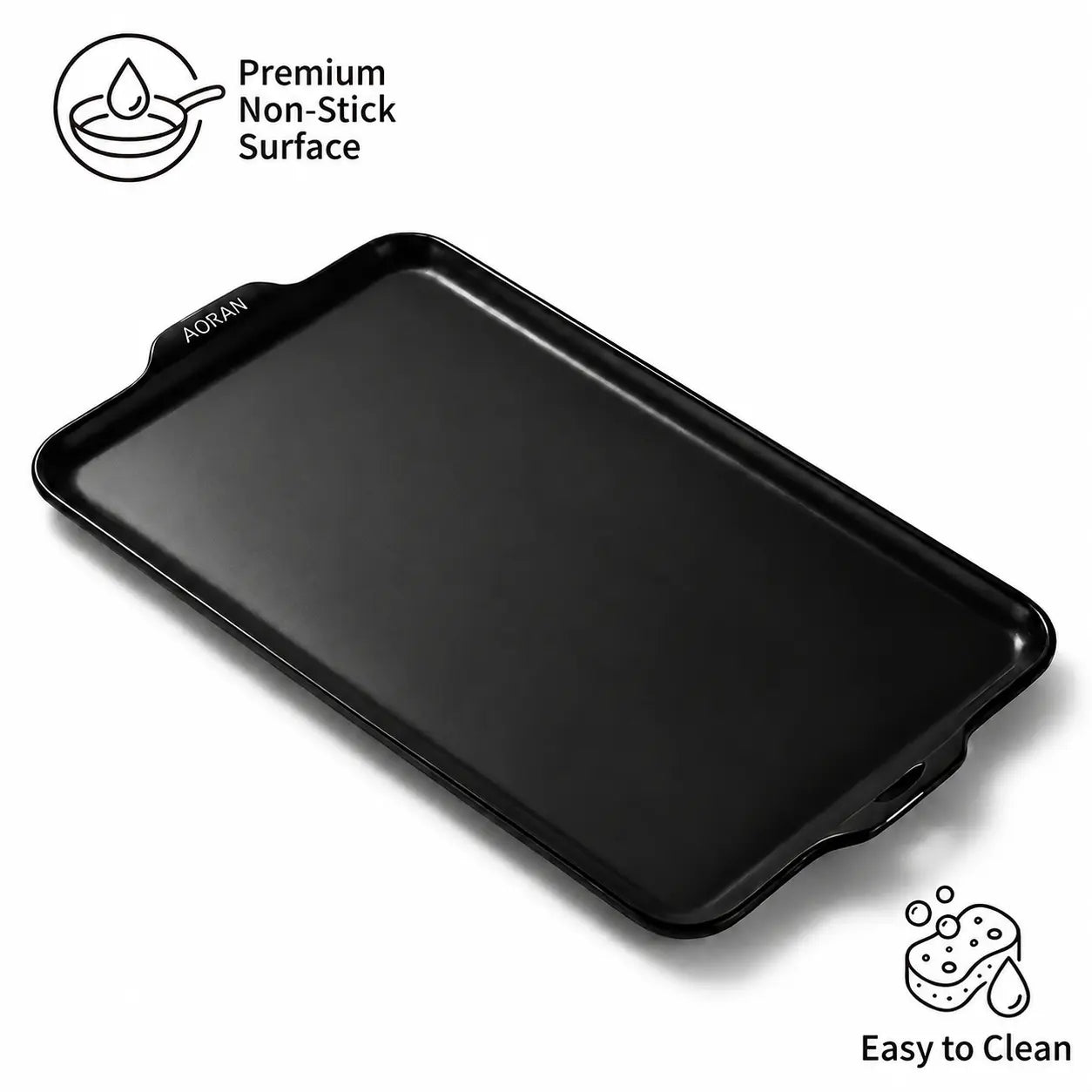 AORAN Ceramic Baking Pan, Teflon-Free Non-Stick Oven Tray