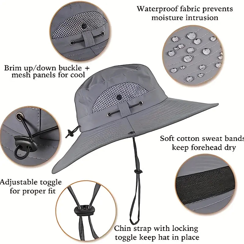 Solar Powered Fan Hat | Rechargeable Cooling Sun Hat for Outdoor Sports